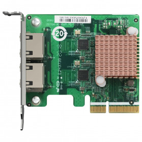 Karta sieciowa QNAP QXG-2G2T-I225 -  2 x NBASE-T (RJ45), PCIe Gen2 x2, 2,5Gb|s, 1Gb|s, 100Mb|s, 10Mb|s - zdjęcie 2